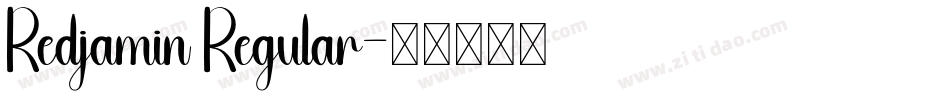 Redjamin Regular字体转换